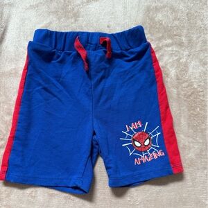 Kids Blue and Red Spider-Man Shorts